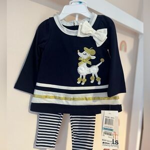 Baby girl fall winter set size 6-9 months